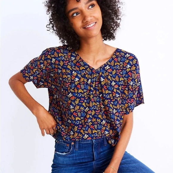 Madewell Tops - Madewell Rhyme Top in Garden Party